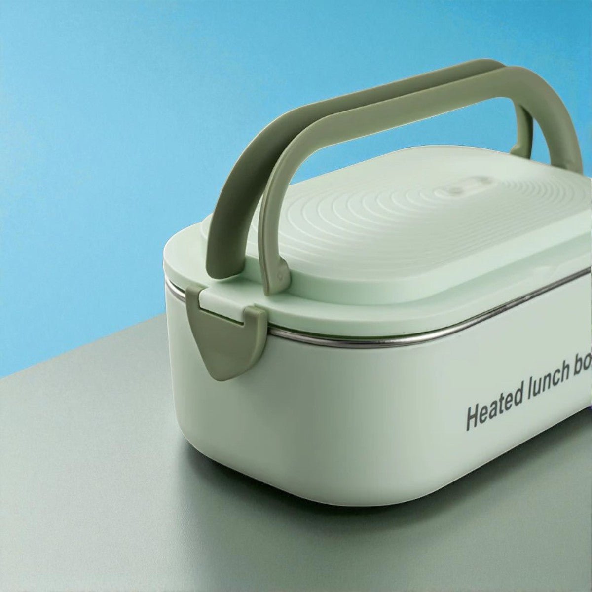 Lunch Box Chauffante - InoxHeatMeal™ - Vert - Plan dinette