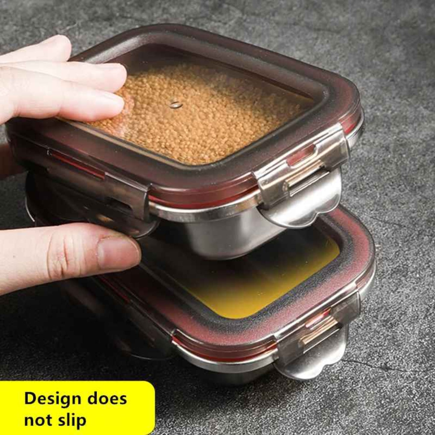 lunch box inox|xoni - couvercle transparet etanche