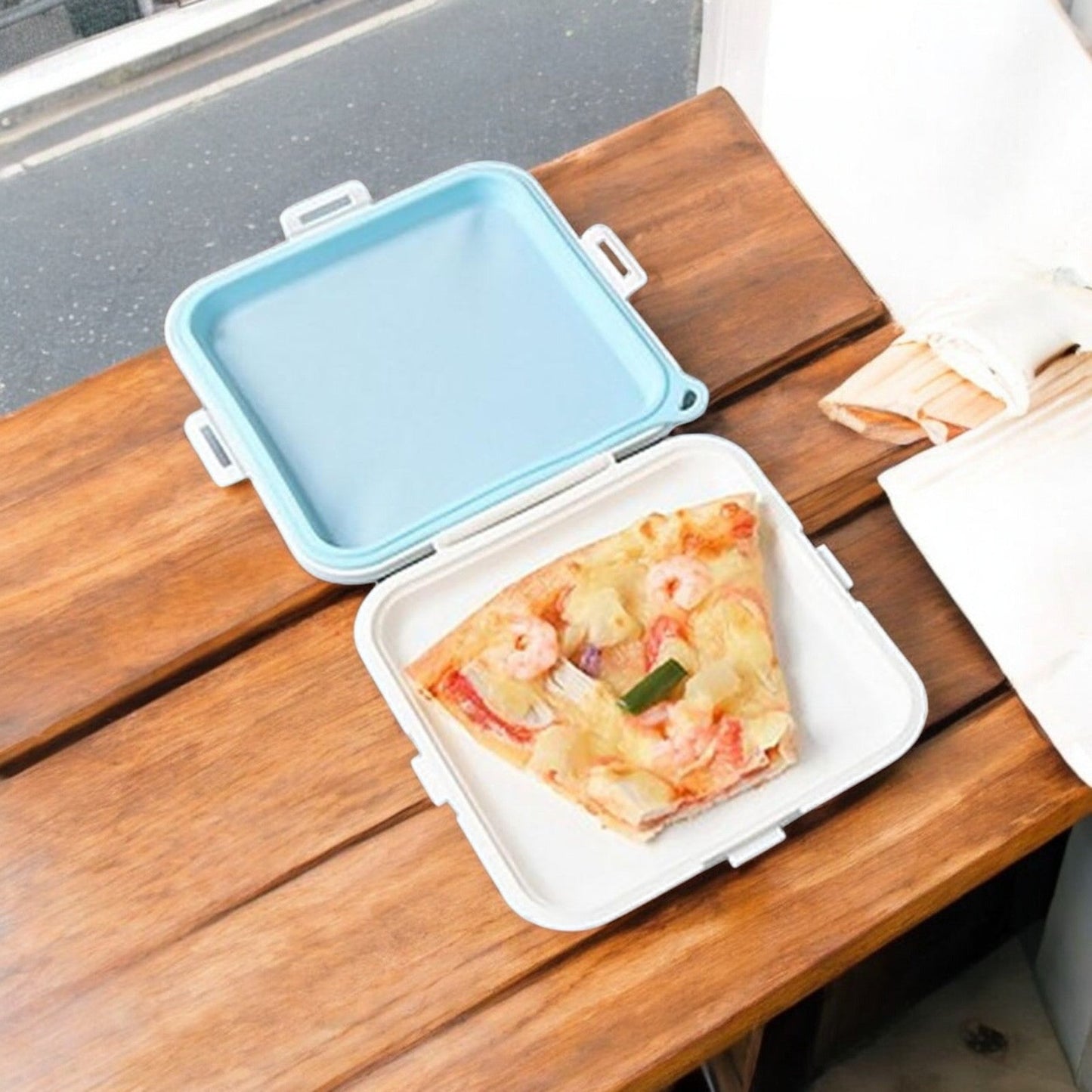 Lunch Box - SnackSafeBox™ - Bleu - Plan dinette