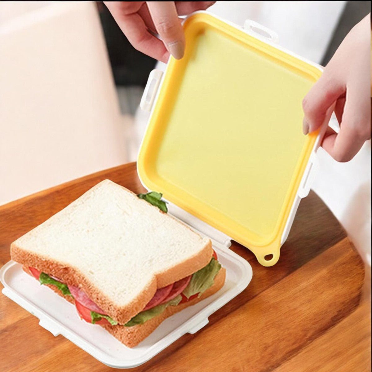 Lunch Box - SnackSafeBox™ - Jaune - Plan dinette