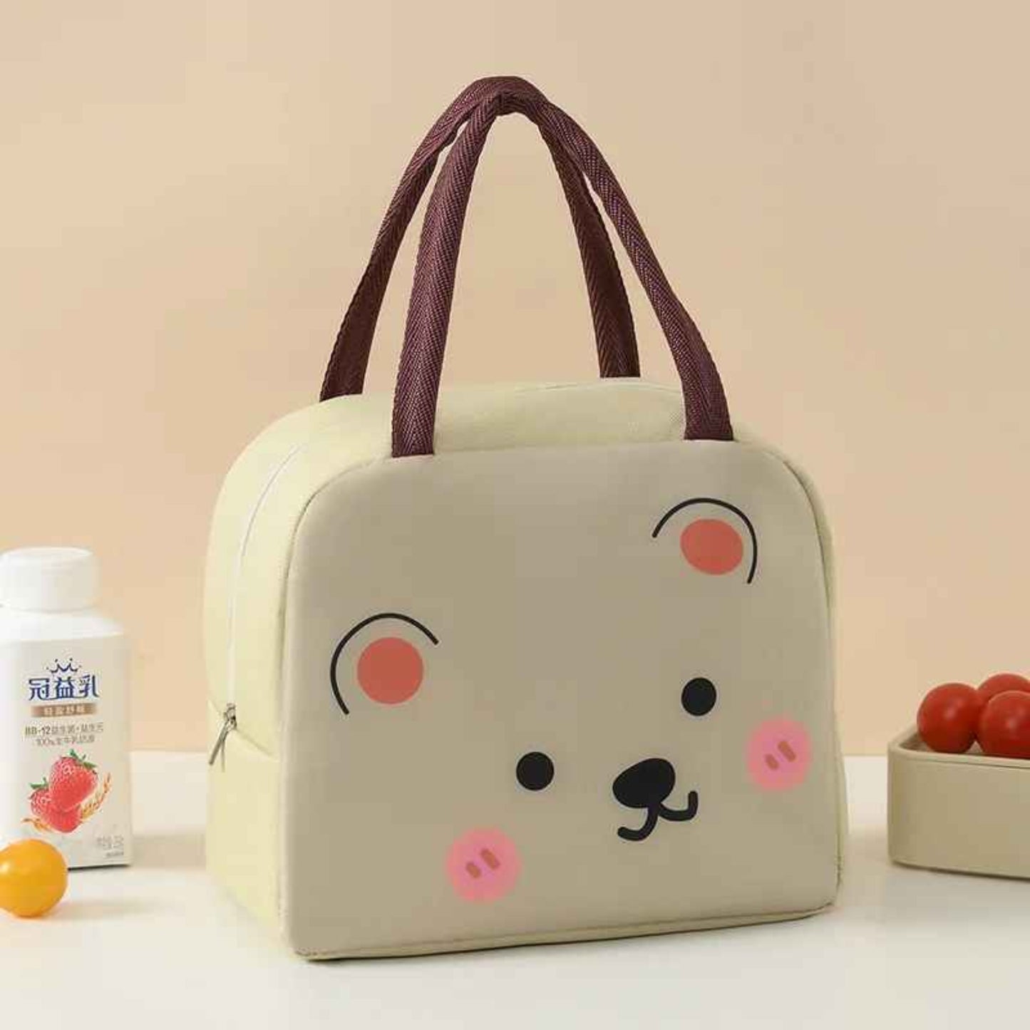 Sac isotherme blanc oursson | kidylunch