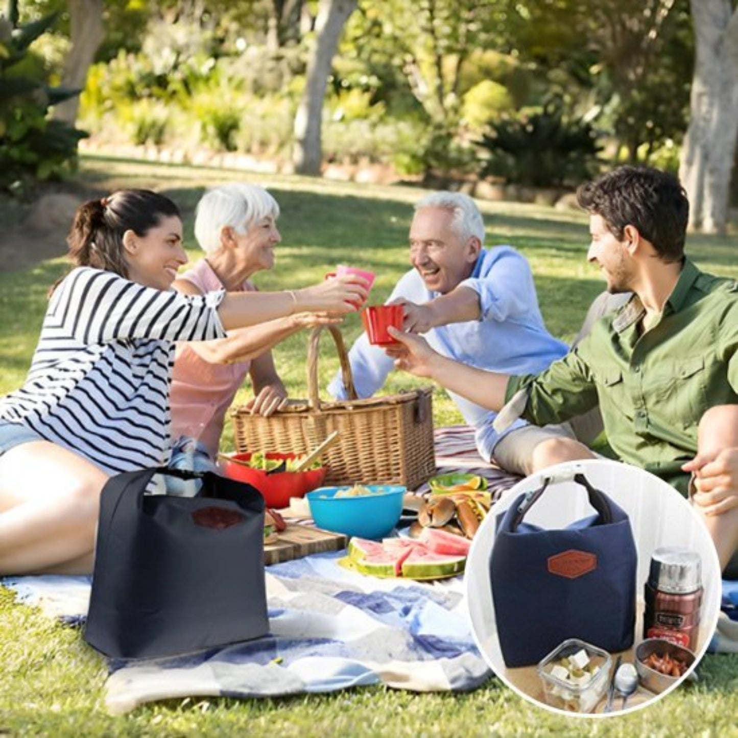Sac isotherme repas-pic-nic parc famille | grabag - Plan dinette