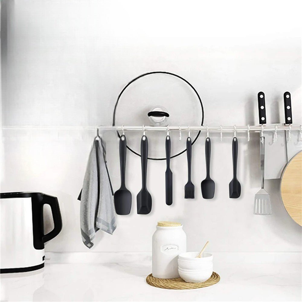 Spatule en Silicone - ChefFlexSpatula™ - Noir - Plan dinette