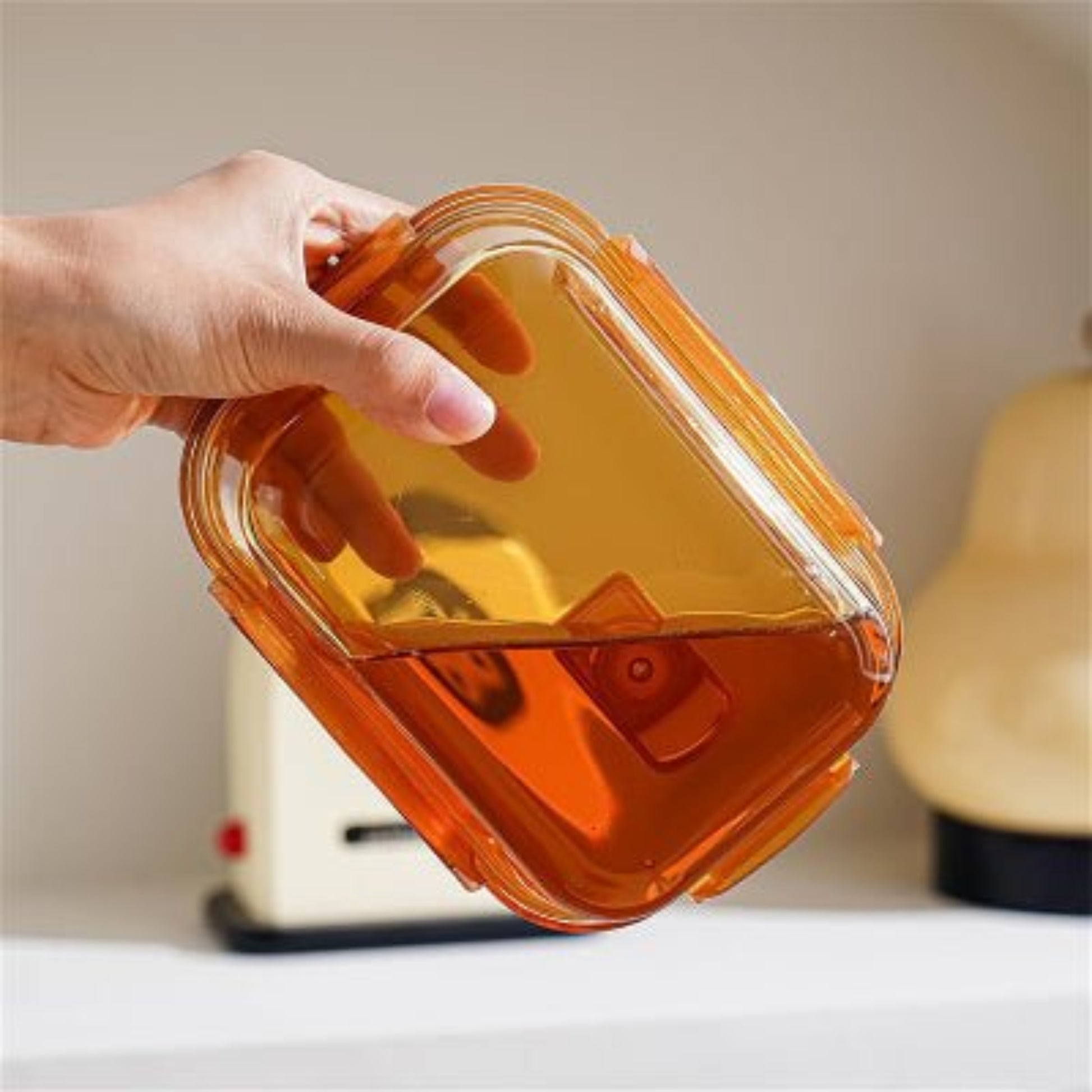 BOITE DE CONSERVATION ALIMENTAIRE - GlassSealBox™ - Marron hermetique sans pba