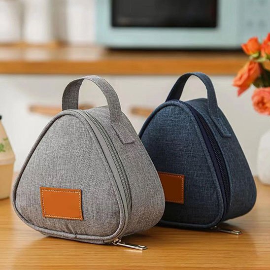 duo Sac isotherme triangulaire gris bleu | trigofresh 
