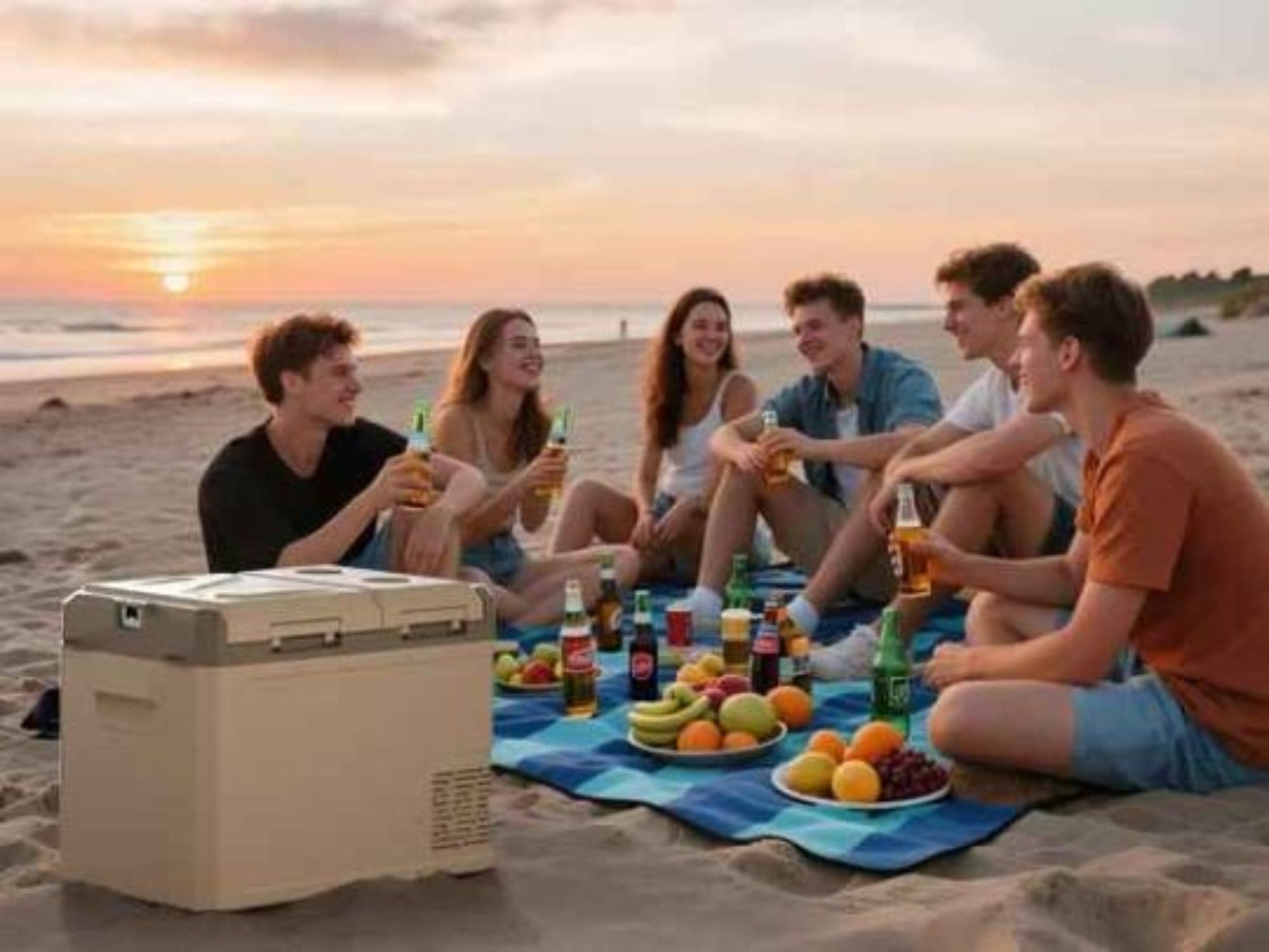 Glacière Électrique | DualFrost picnic plage