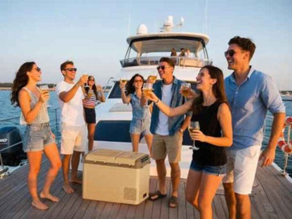 Glacière Électrique | DualFrost  sortie bateau boisson