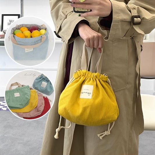 lunch bag jaunevelour cotele | tisac - Plan dinette