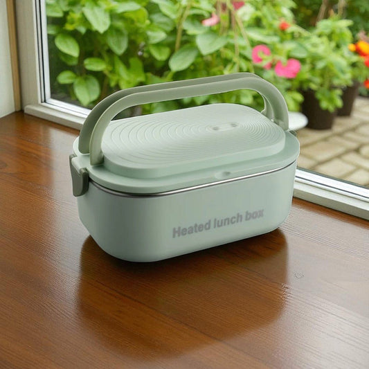 Lunch Box Chauffante - InoxHeatMeal™ - Vert - Plan dinette