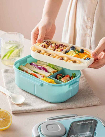 lunch box double compartiment couvert| multico