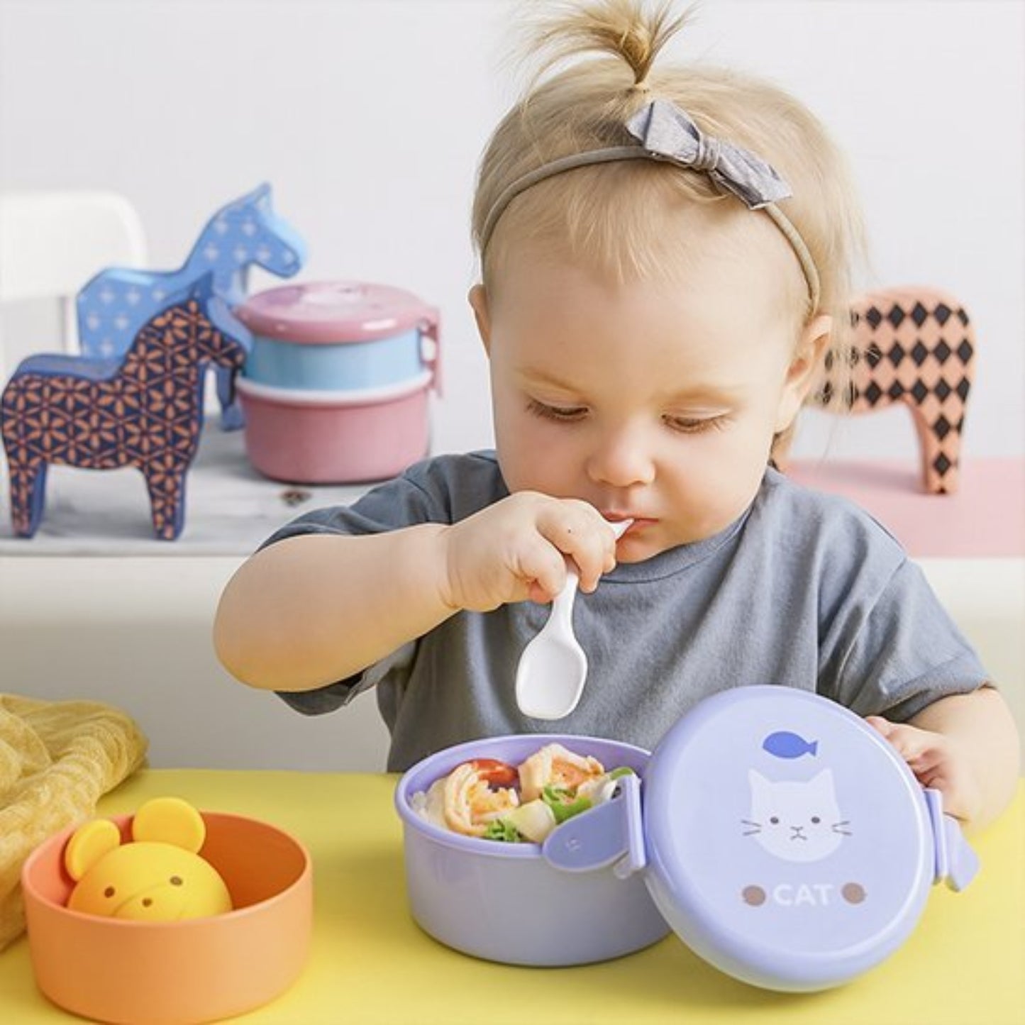 Lunch box enfant compartiment | babybox - Plan dinette