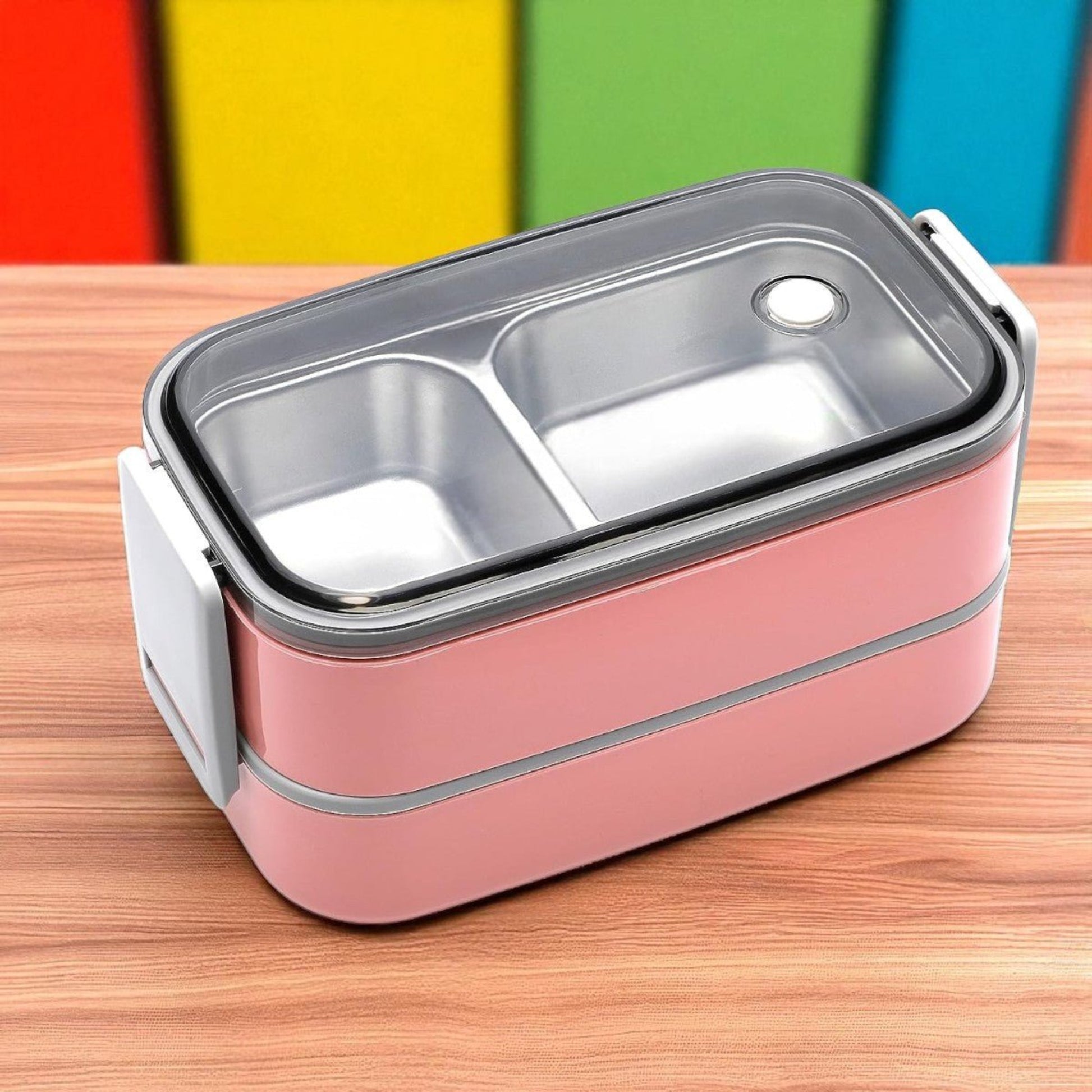 Lunch Box - InoxLunchMate™ - Rose - compartimentee 