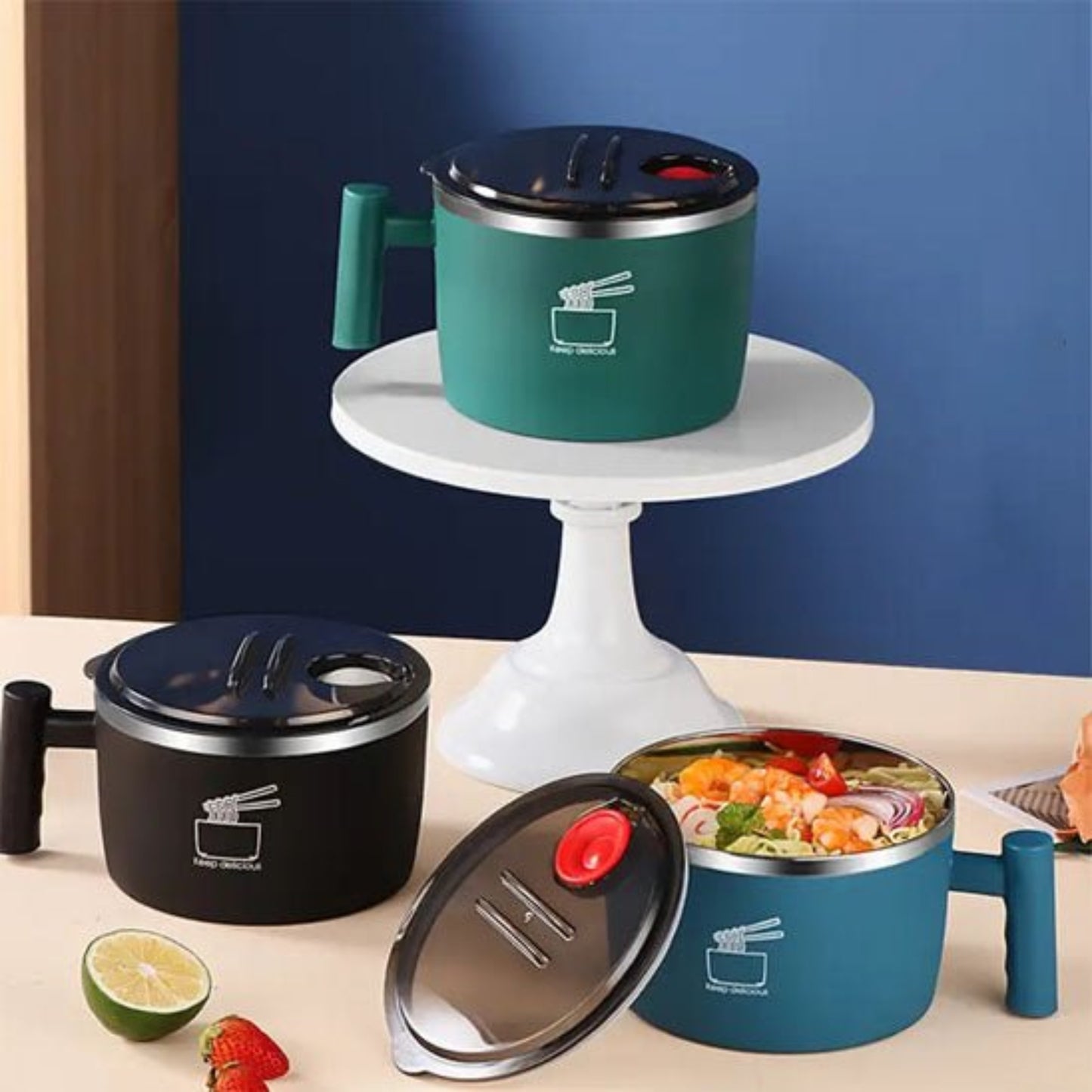 lunch box| noodly - couvercle hermetique égouttoir