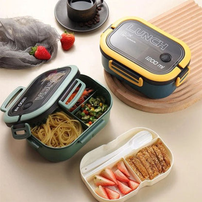 lunch box rondiclip verte  ouverte compartiment