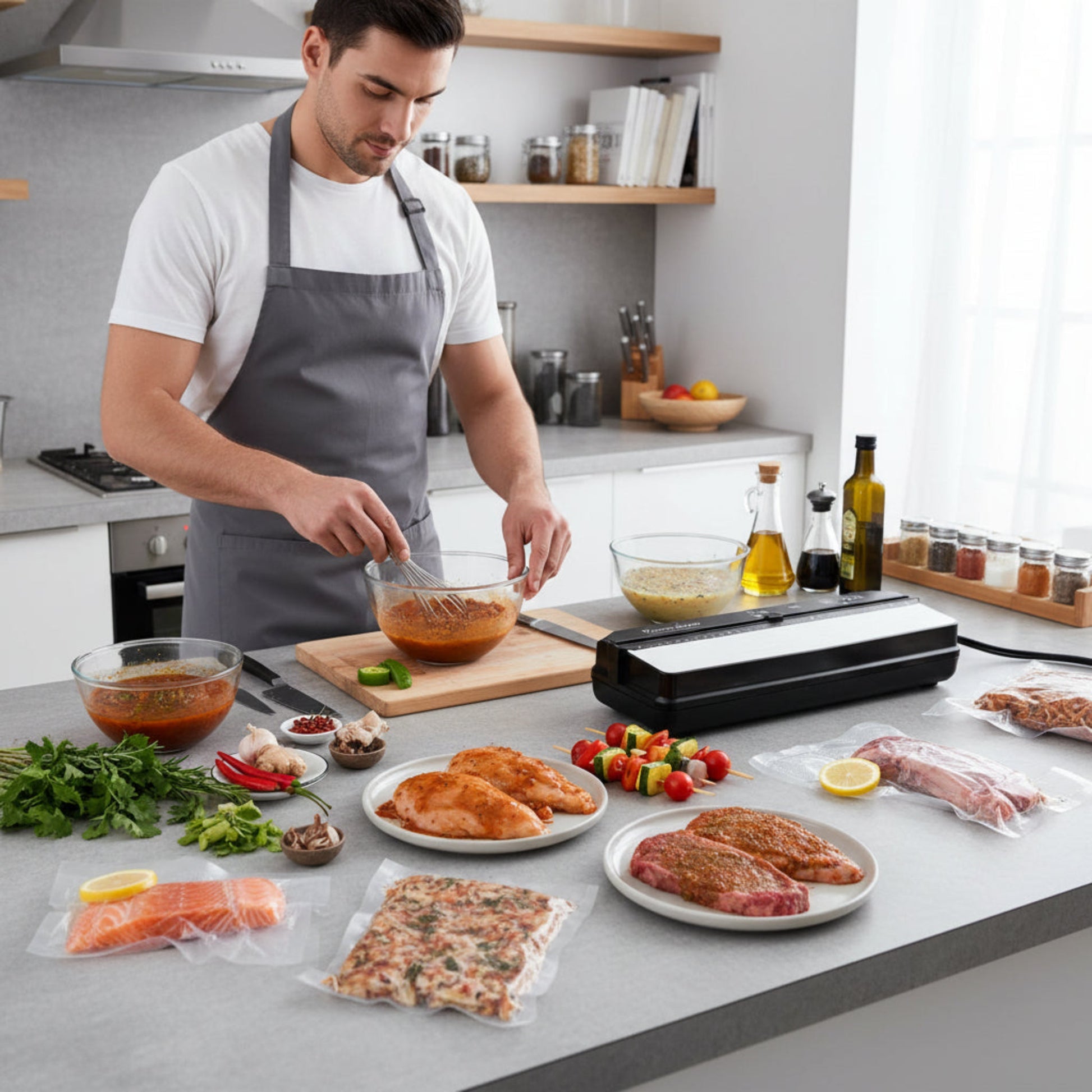 Machine Sous Vide Professionnelle | viedepro  produit liquide viande cru cuit