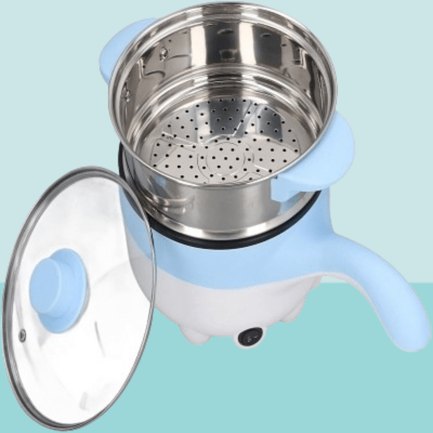 Multicuiseur - ElectricMulticooker™ - Bleu clair egouttoir friture- Plan dinette