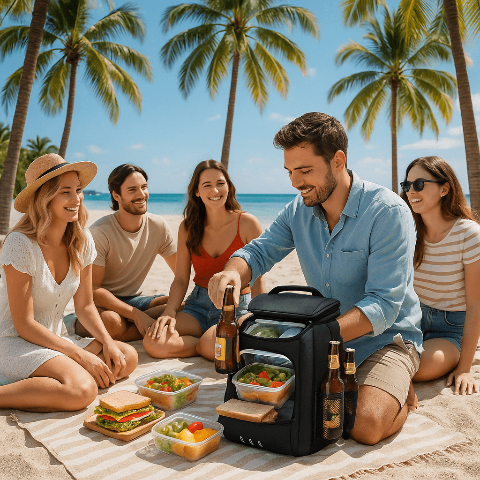 Sac à dos isotherme pic nic amis| FreshPack - Plan dinette