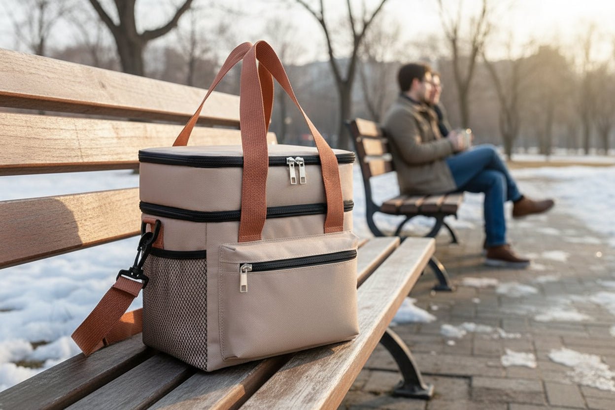 Sac isotherme beige maintient| chaud multicold 