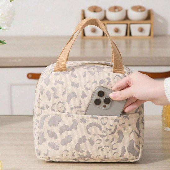 Sac isotherme blanc pochette telephone | minicold - Plan dinette