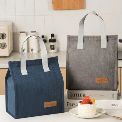 Sac isotherme elegant gris bleu | wokibag
