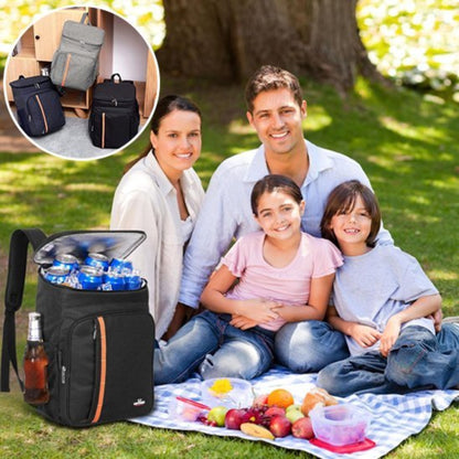 Sac isotherme noir gris bleu | solo - pic nic