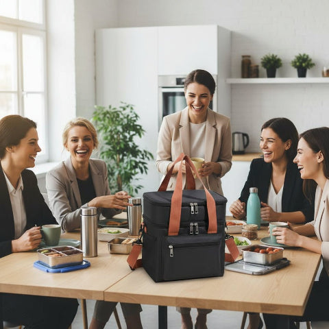 Sac isotherme noir pose dejeuner | multicold -