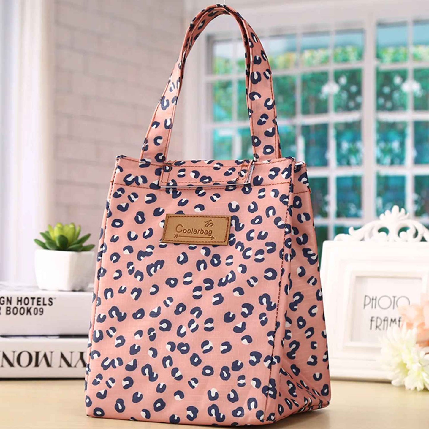 Sac isotherme repas rose animal print | bubly