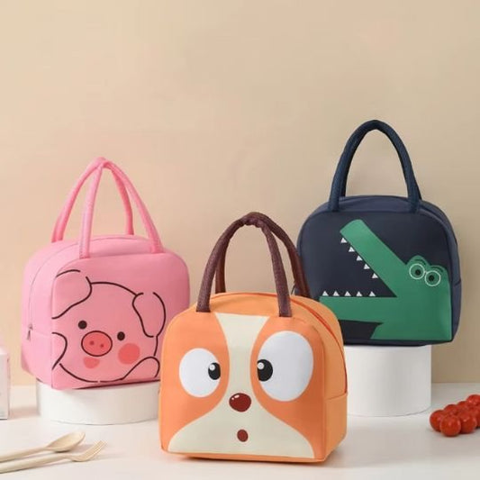Sac isotherme rose orange bleu animal rigolo | kidylunch