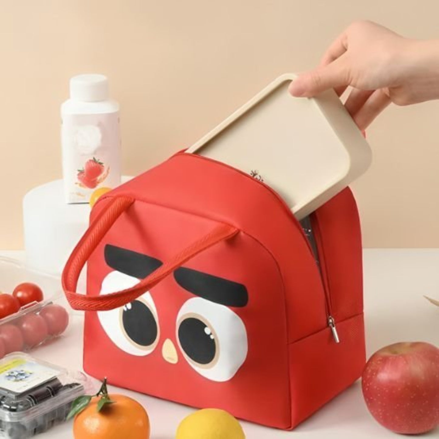 Sac isotherme rouge angrybird | kidylunch 
