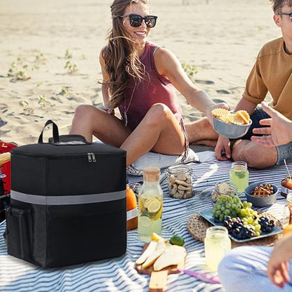 Sac isotherme trois poche grande capacite pic nic | iceko 