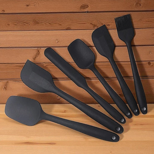 Spatule en Silicone - ChefFlexSpatula™ - Noir - Plan dinette
